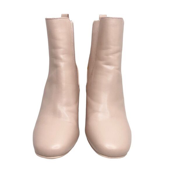 Altar'd State Size 7.5 Faux Leather Heeled Booties Slip On Blush Pink - Picture 4 of 9